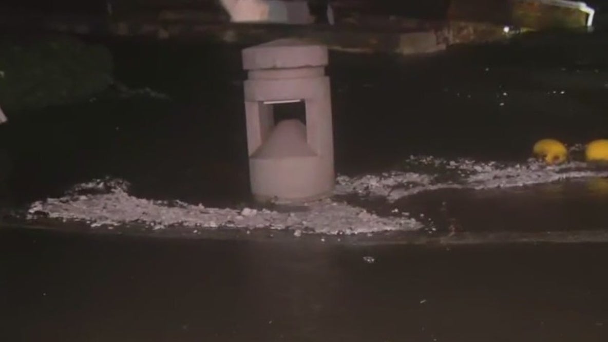 Storm conditions in downtown St. Pete